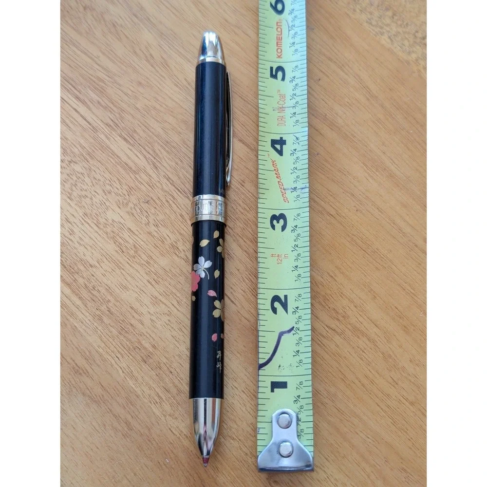 R3 Action Ultimate PLATINUM Japan Multi-function Pen Navy Gold Floral
